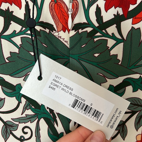 NWT Cara Cara Amaya Floral Sheath Scoop-Back Mini Dress S - Picture 10 of 11